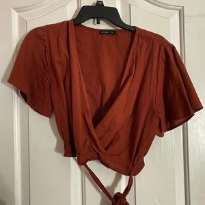 Burnt Orange Crop Top